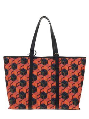 MCM Cubic Monogram Jacquard Tote Bag